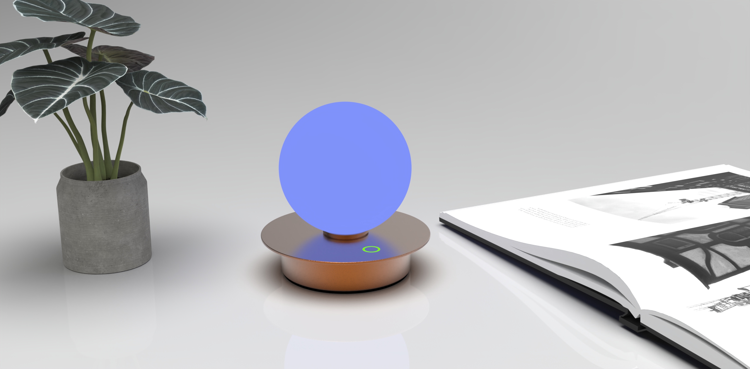 高端台灯工业产品外观结构设计