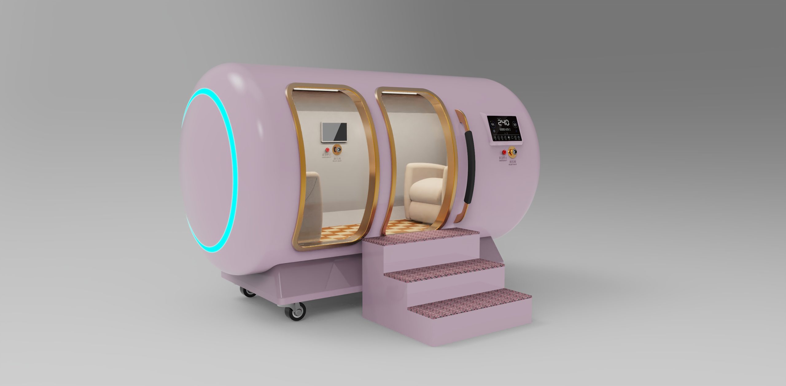 氧舱外观结构设计插图2