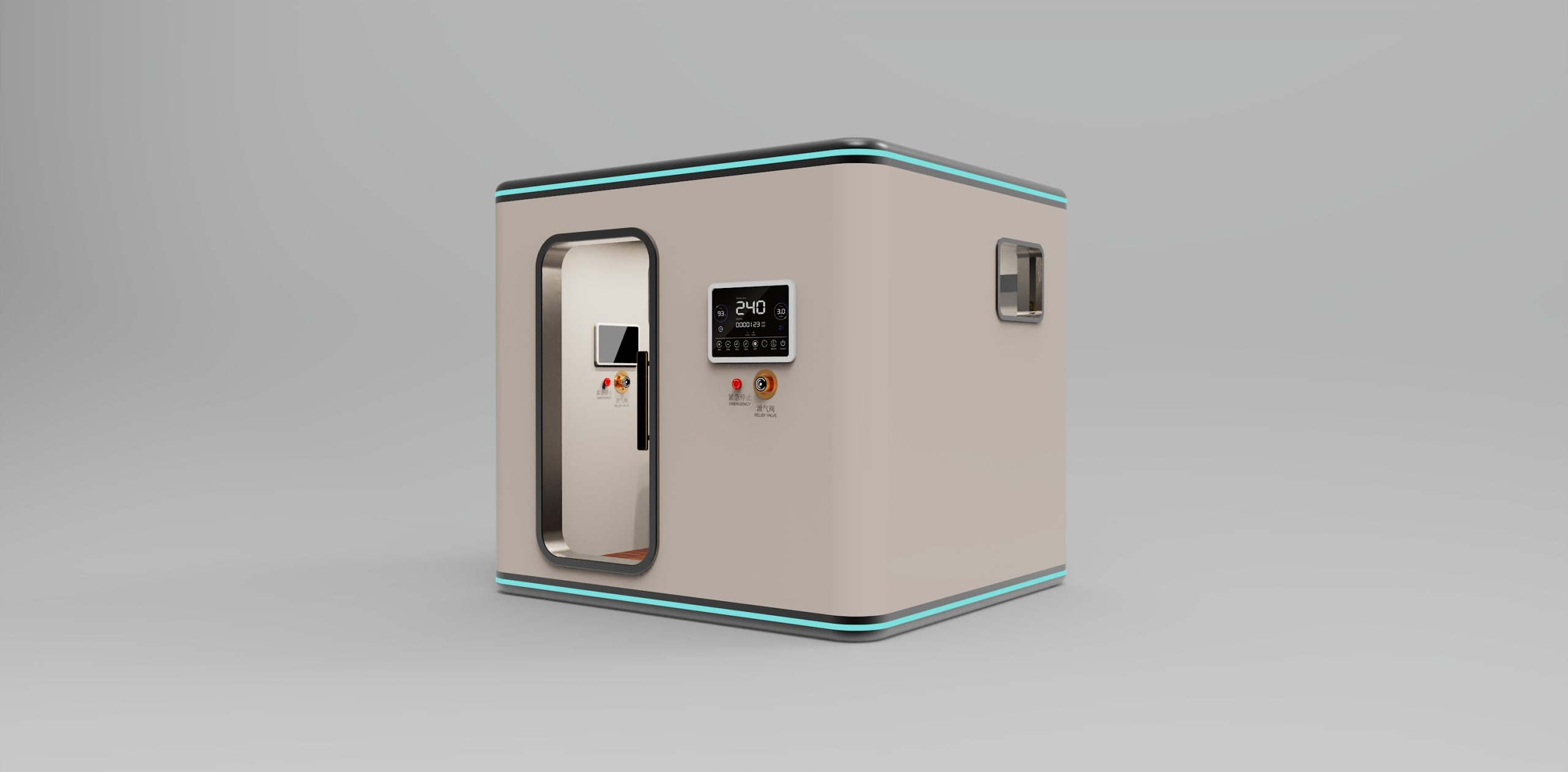 氧舱外观结构工业产品设计公司