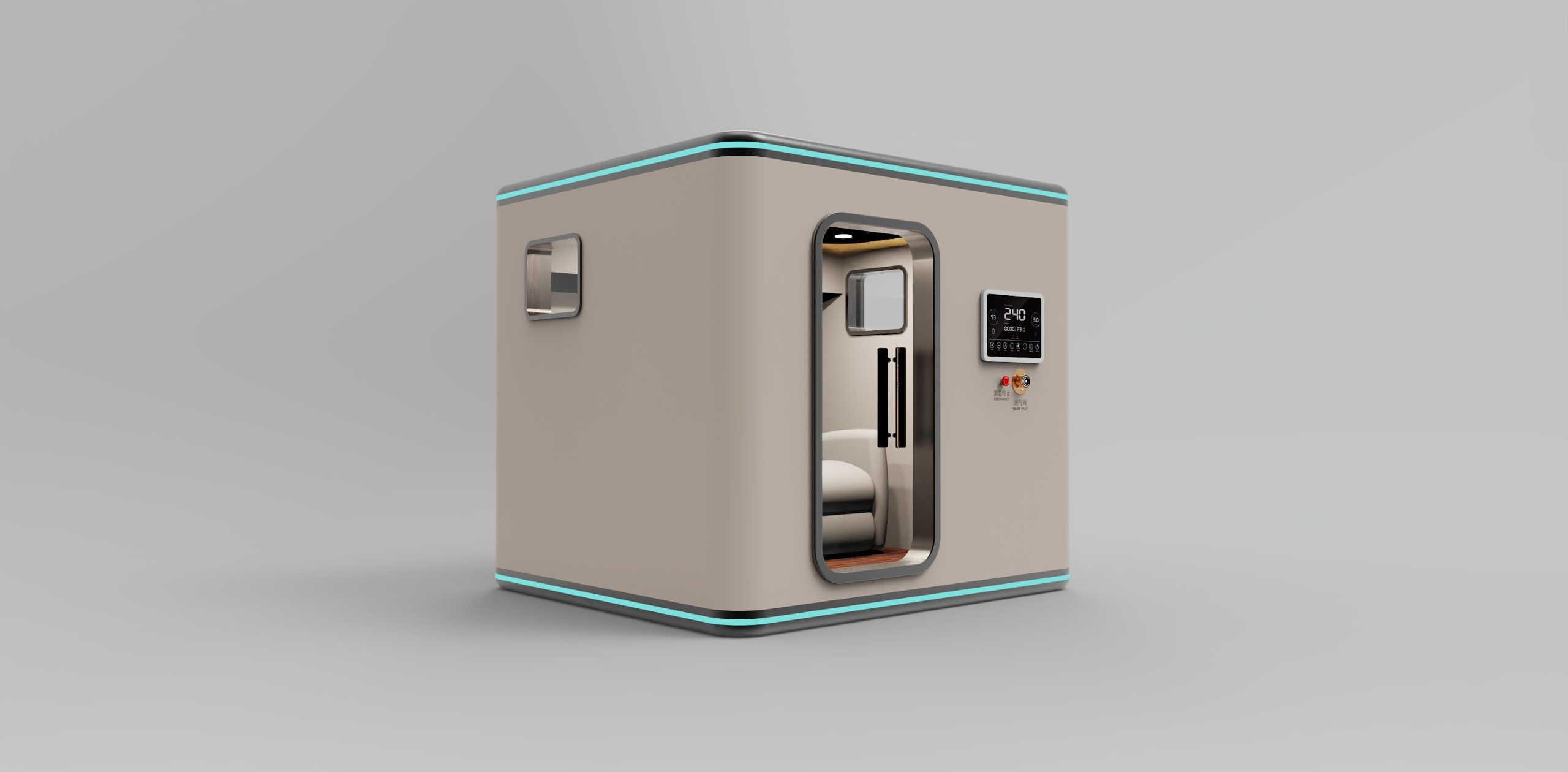 氧舱外观结构工业产品设计公司