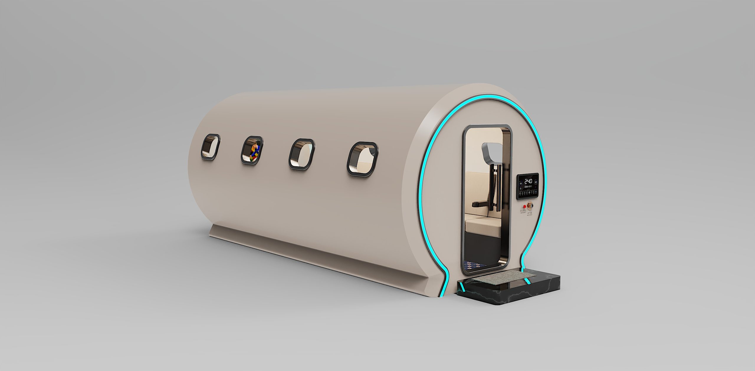 氧舱外观结构工业产品设计公司