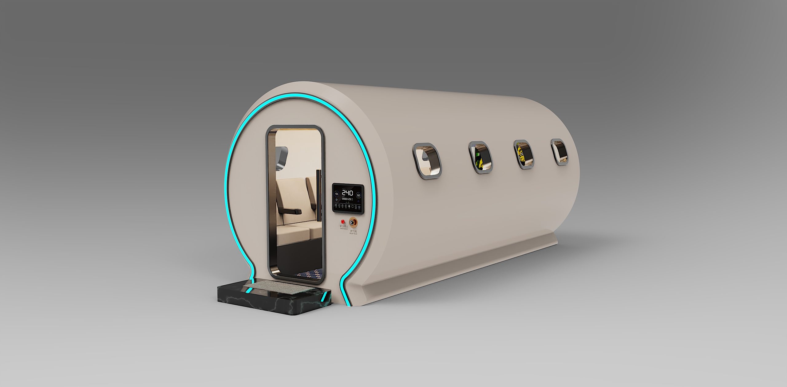 氧舱外观结构工业产品设计公司