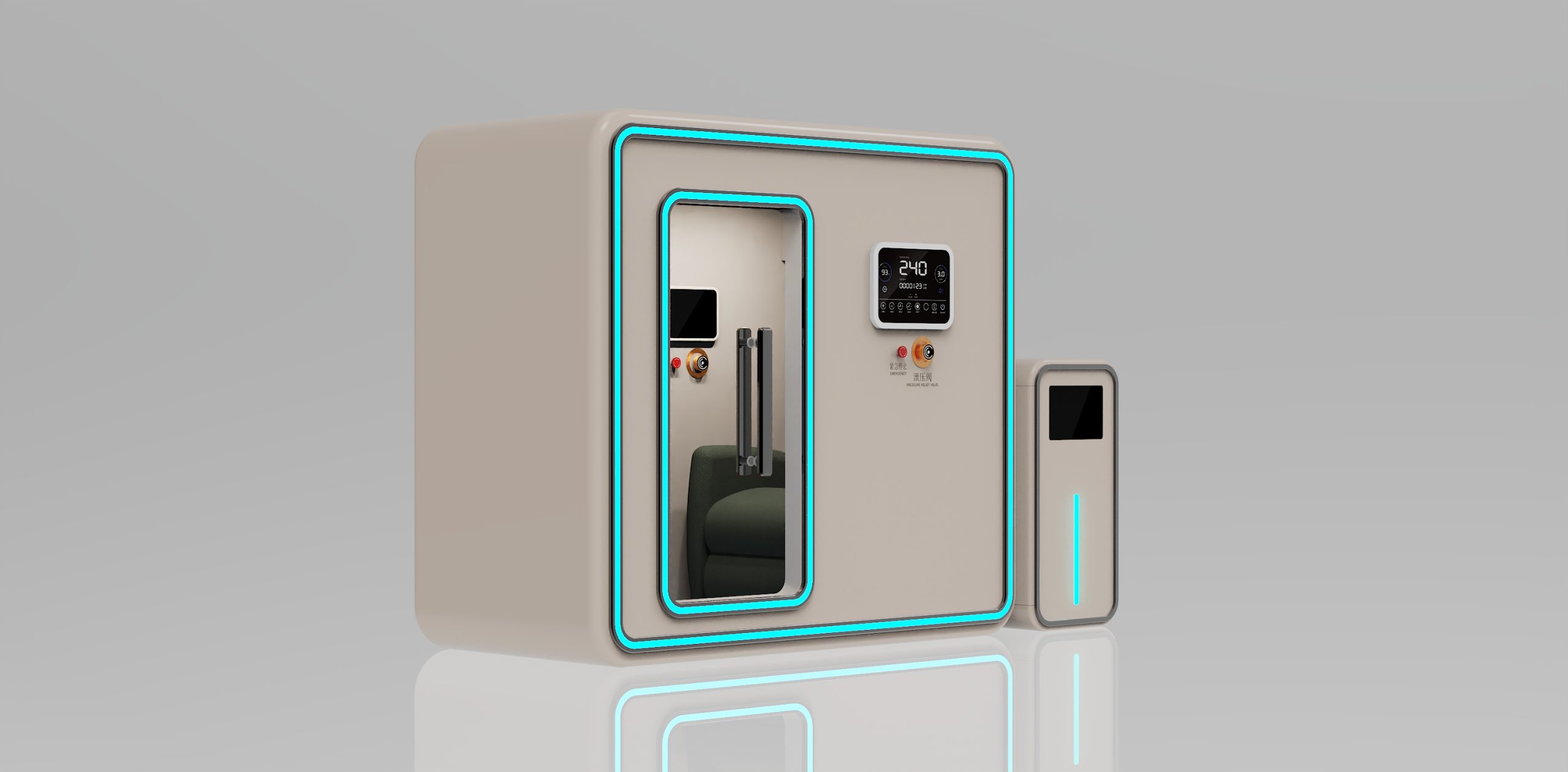 微压氧舱外观结构工业产品设计公司