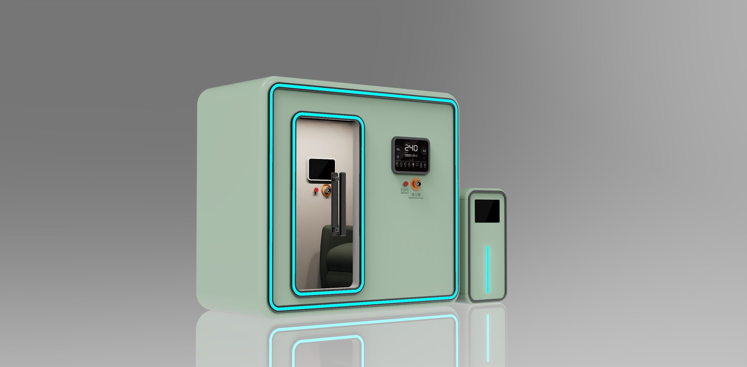 微压氧舱外观结构工业产品设计公司